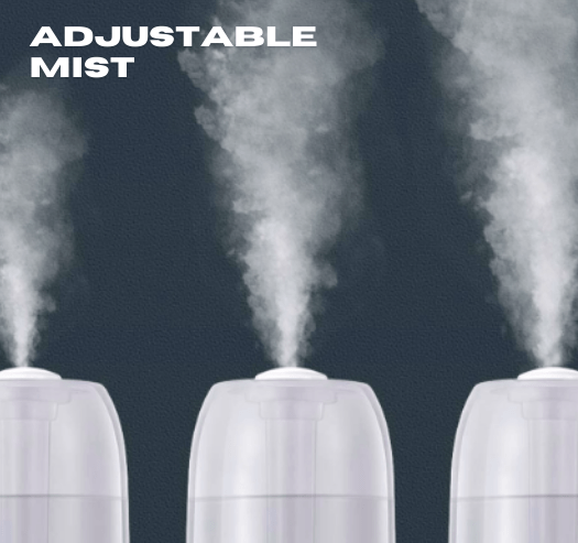 ultrasonic humidifiers can have adjustable mist output.